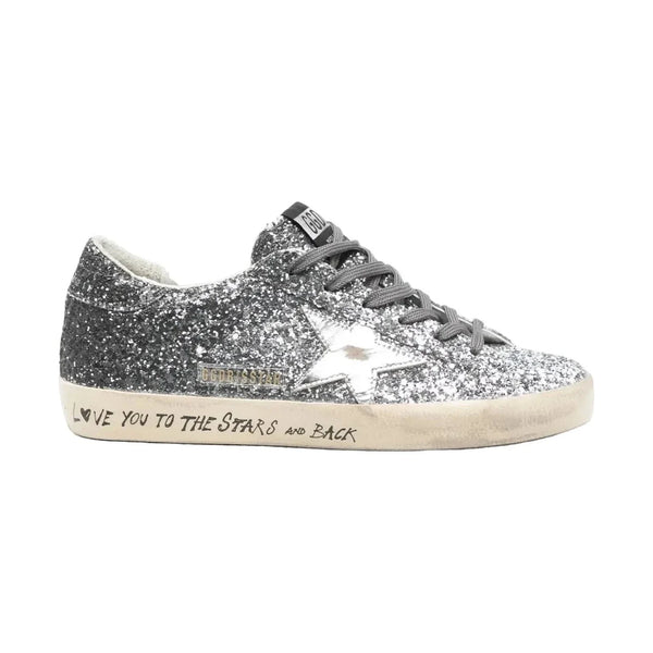 Golden Goose Super-Star 'Glitter Silver Metallic Star' (Women)