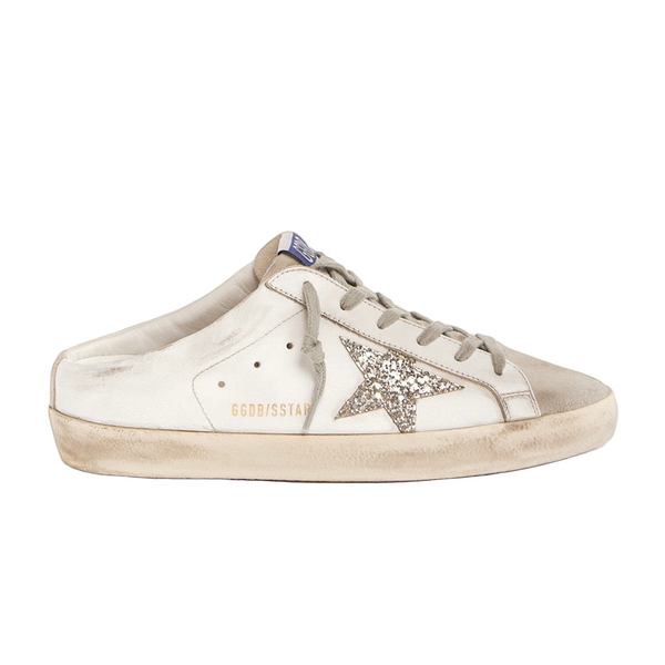 Golden Goose Super-Star Sabot 'Platinum Glitter Star' (Women)