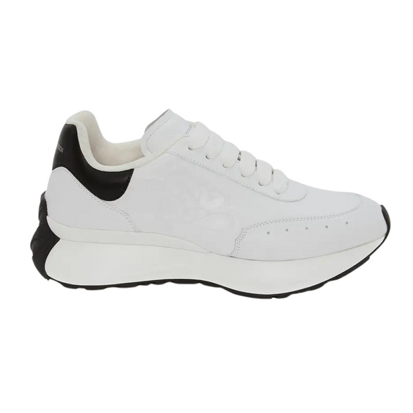 Alexander McQueen Oversized Graffiti Sprint Runner 'White Black' (Unisex)