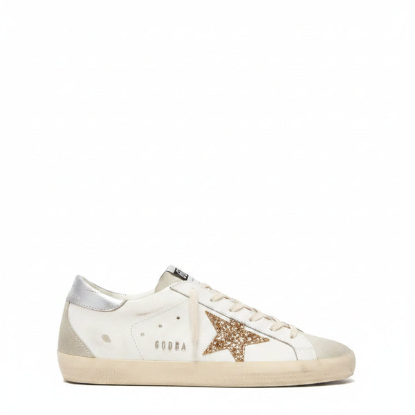 Golden Goose Super-Star 'Gold Glitter Star Ice Grey' (Women)
