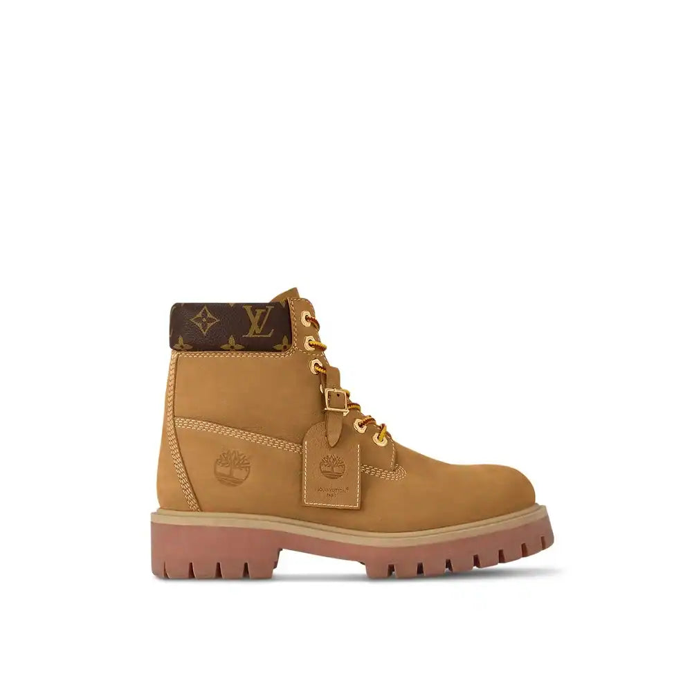 Louis Vuitton LV x Timberland Ankle Boot 'Wheat Brown Monogram' (Men)