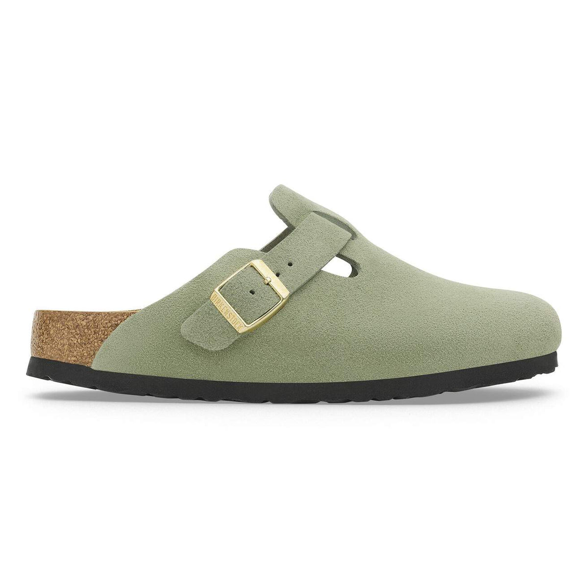 Birkenstock Boston Soft Footbed 'Green Tea Suede' (Unisex)