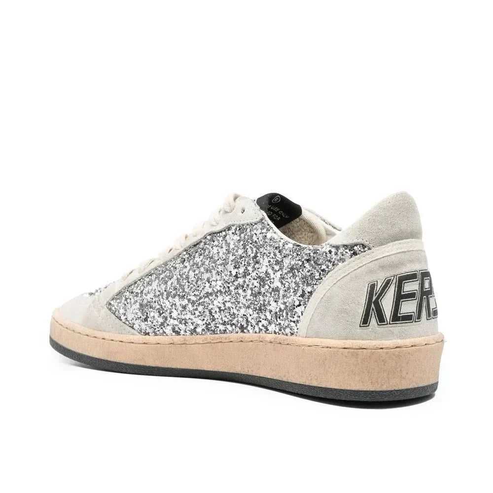 Golden Goose Ball-Star 'Silver Glitter Ice Grey' (Women)