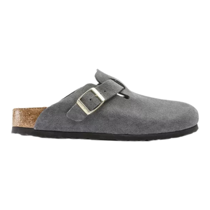 Birkenstock Boston 'Dark Grey Suede' (Women)