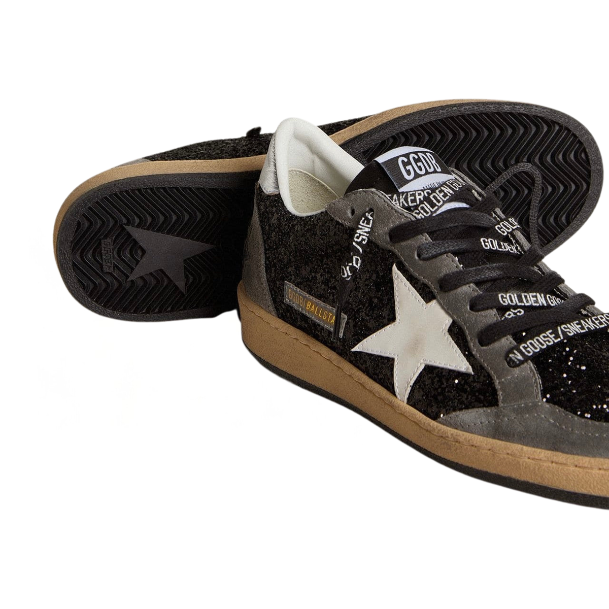 Golden Goose Ball-Star 'Glitter Metallic Heel Tab' (Women)