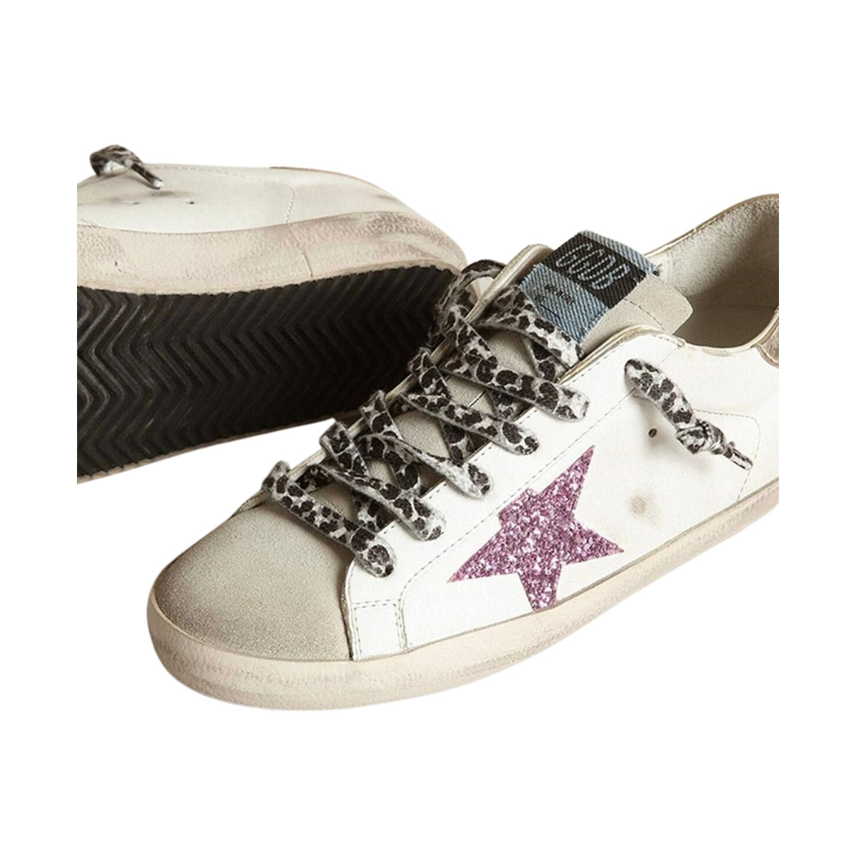 Golden Goose Super-Star 'Glitter Gold Heel Tab' (Unisex)