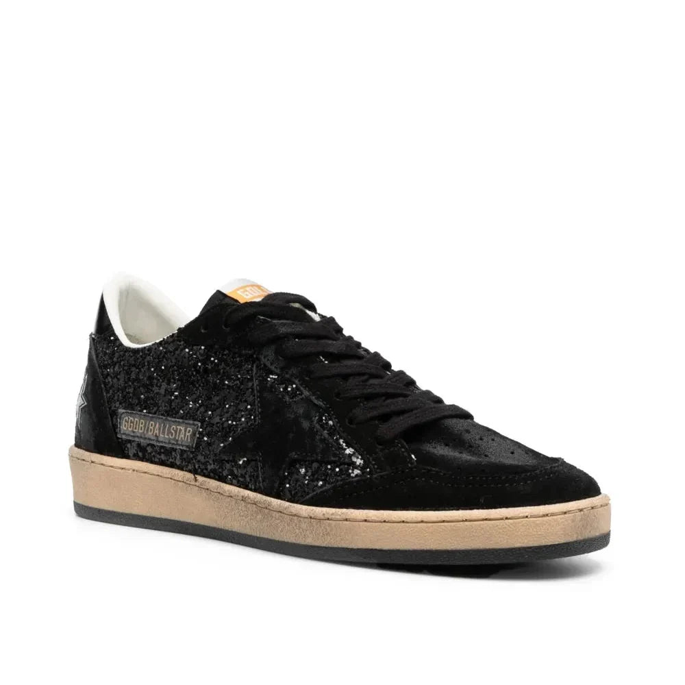 Golden Goose Ball-Star 'All Black Glitter' (Women)