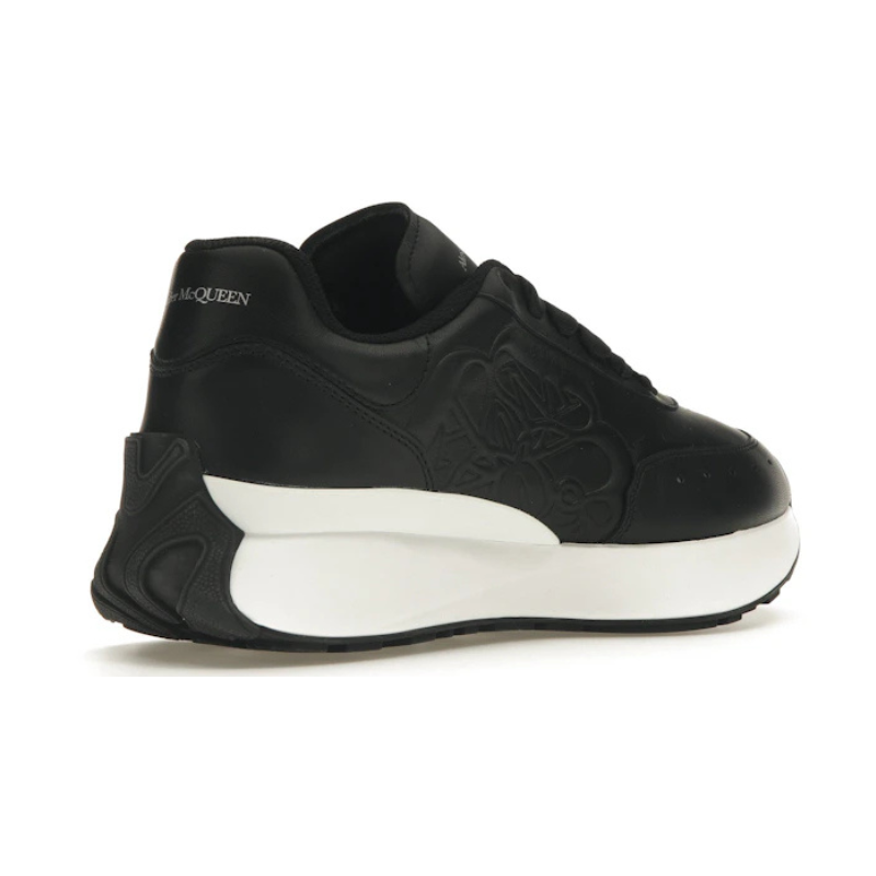 Alexander McQueen Oversized Graffiti Sprint Runner 'Black White' (Unisex)