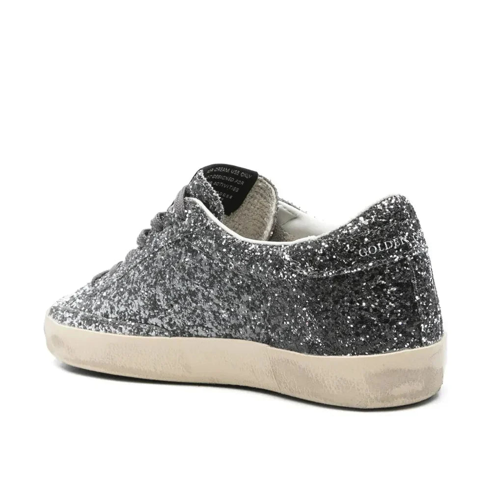 Golden Goose Super-Star 'Glitter Silver Metallic Star' (Women)