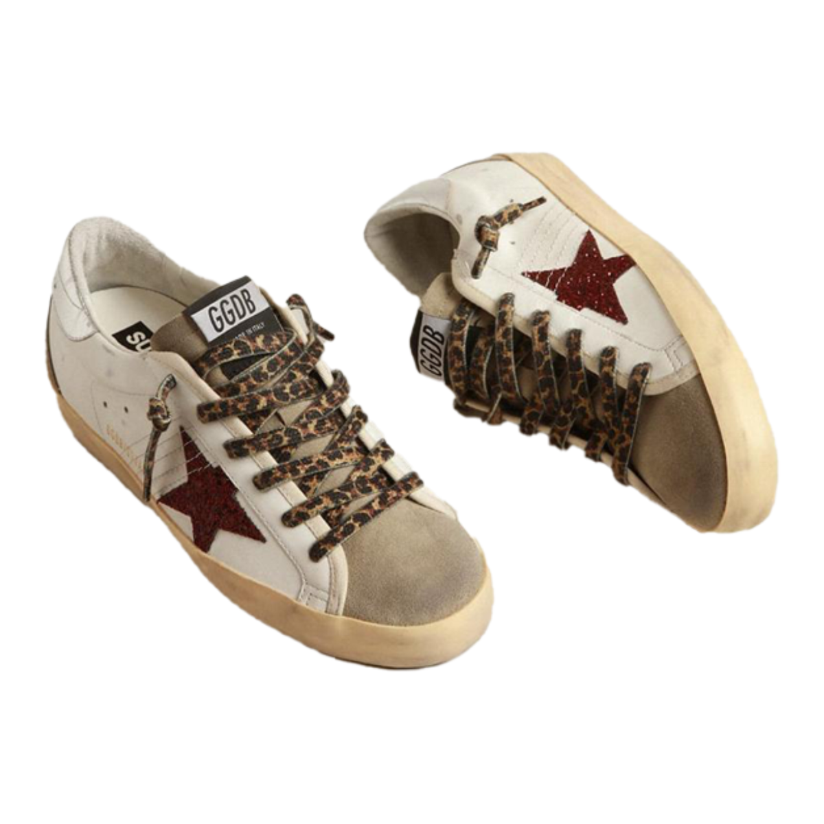 Golden Goose Super-Star 'White Grey Red Glitter' (Women)