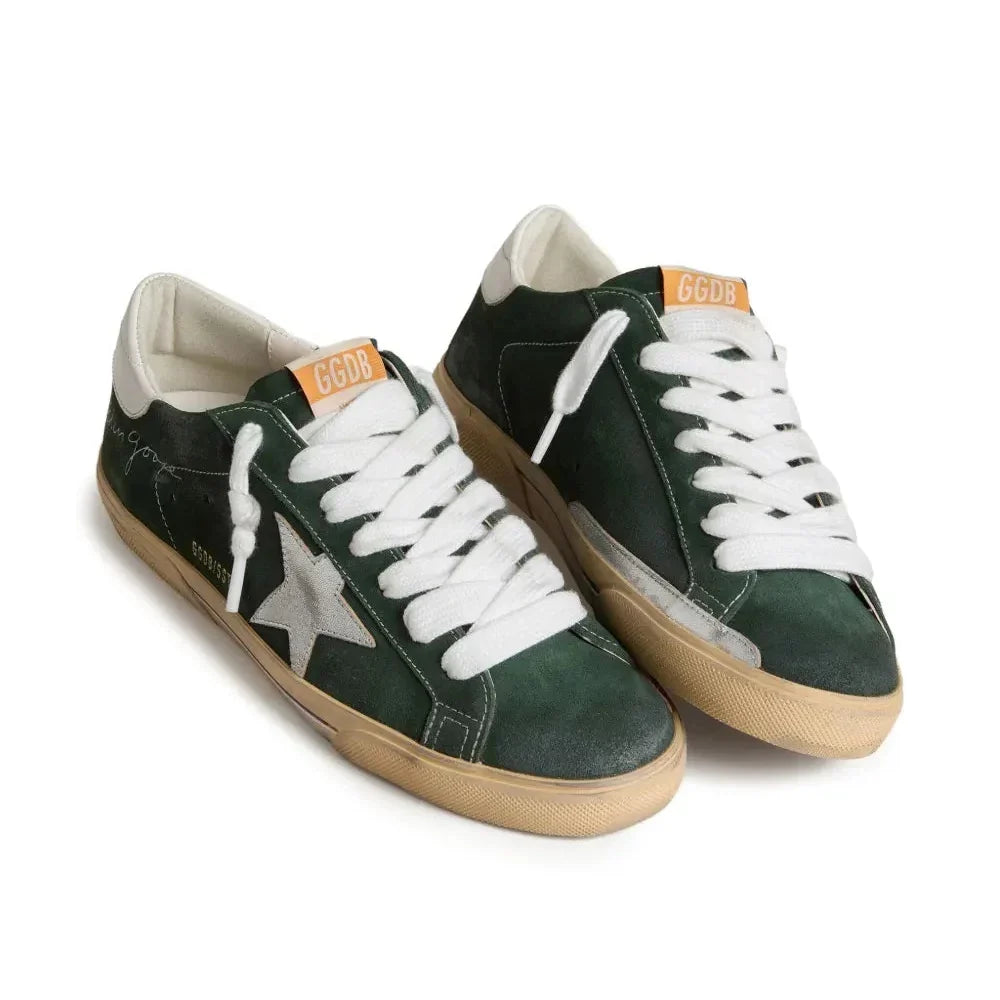 Golden Goose Super-Star 'Green Suede Silver Star' (Men)