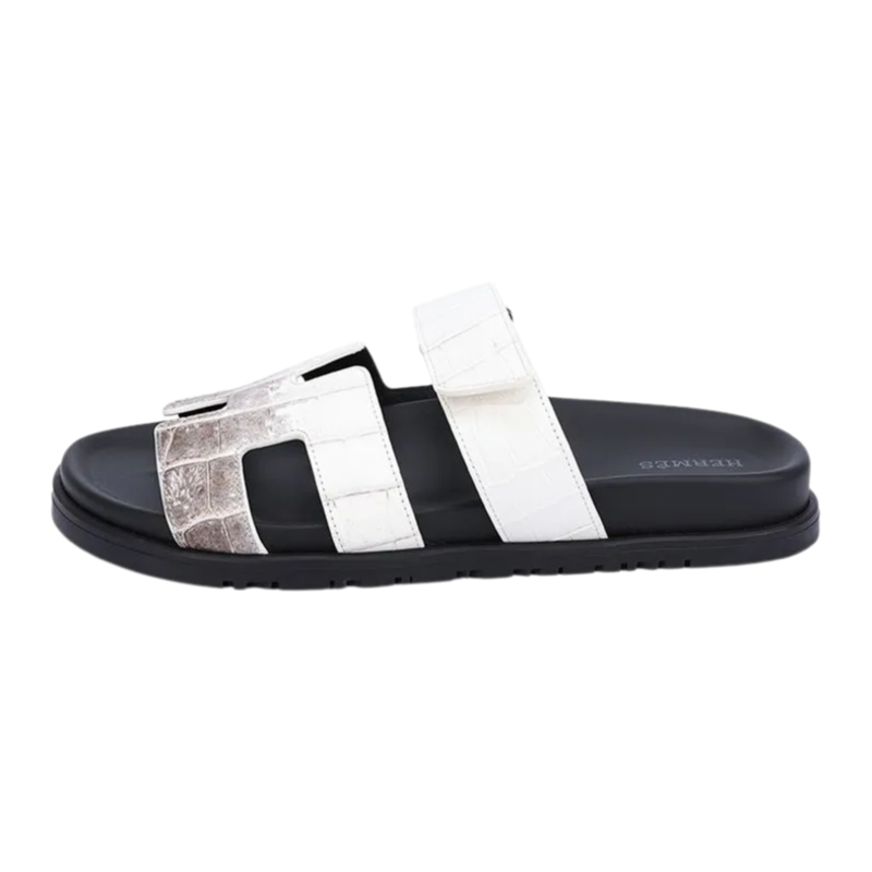 Hermès Chypre Sandal 'Himalaya Crocodile' (Men)