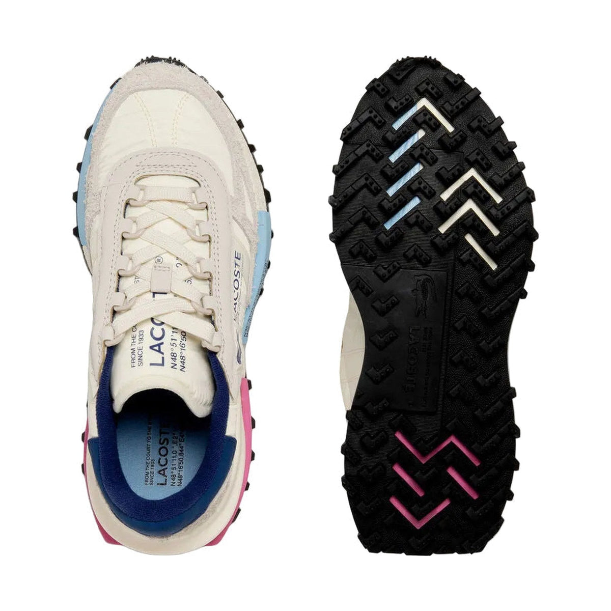 Lacoste Elite Active 'Off White Pink Blue' (Women)