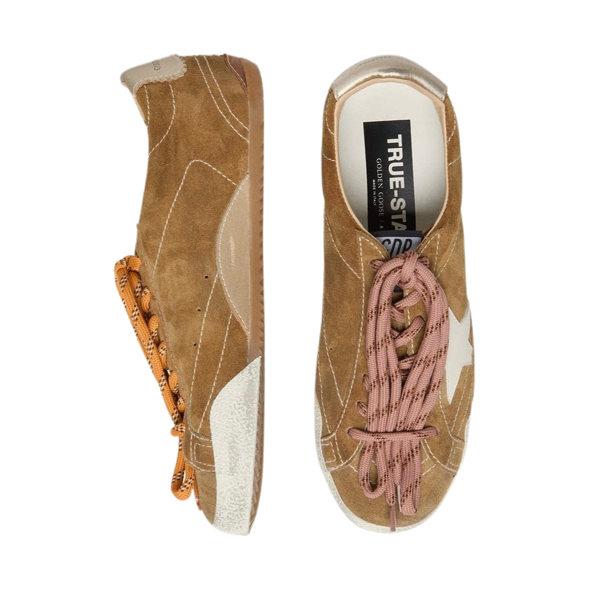 Golden Goose True-Star 'Tobacco Suede White Star' (Women)