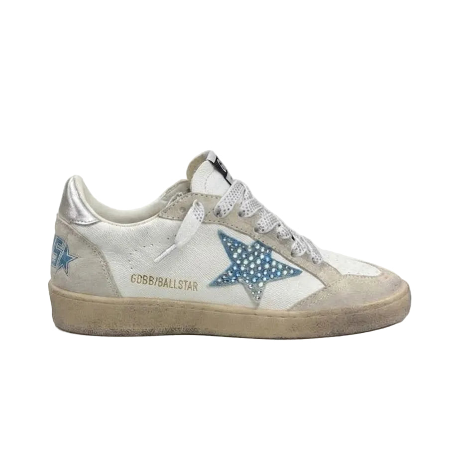 Golden Goose Ball-Star 'White Crystal Star' (Women)
