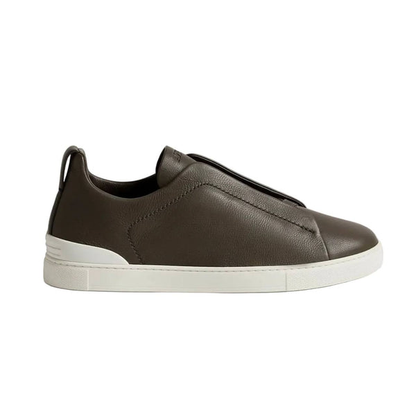 Zegna Triple Stitch™ SECONDSKIN Sneaker 'Dark Taupe' (Men)