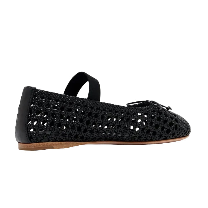 Miu Miu Woven Nappa Leather Ballerinas (Women)