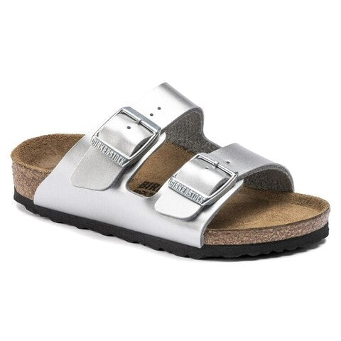 Birkenstock Arizona Kids 'Electroplated Silver' (Kids)