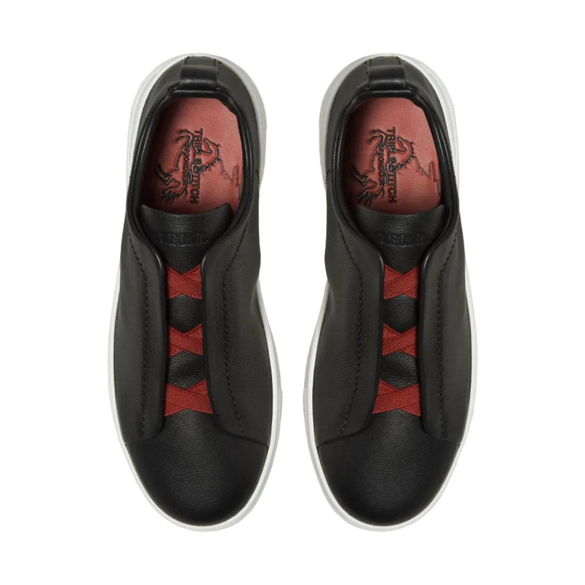 Zegna Triple Stitch™ SECONDSKIN Sneaker 'Black' (Men)