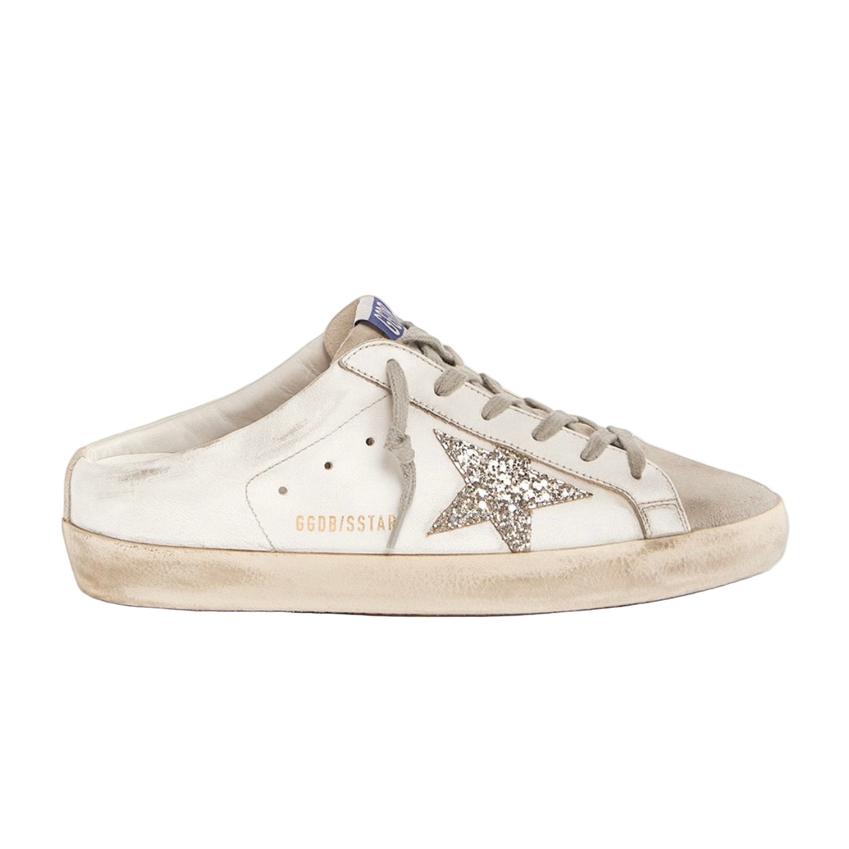 Golden Goose Super-Star Sabot 'Platinum Glitter Star' (Women)