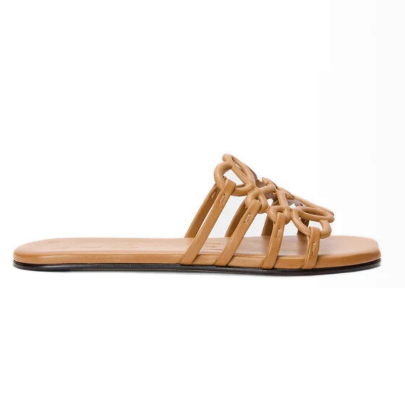 LOEWE Petal Anagram Slide 'Camel' (Women)