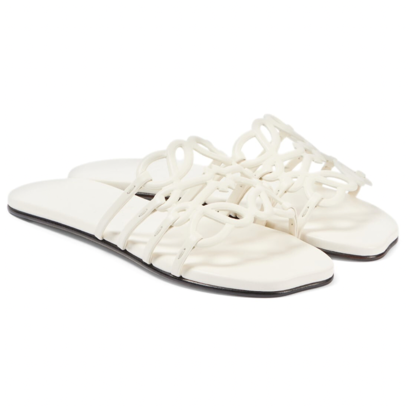 LOEWE Petal Anagram Slide 'White' (Women)