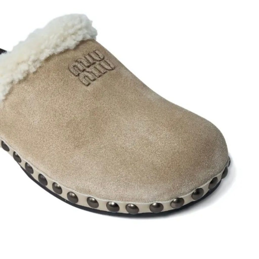 Miu Miu Suede Clog 'Beige' (Women)