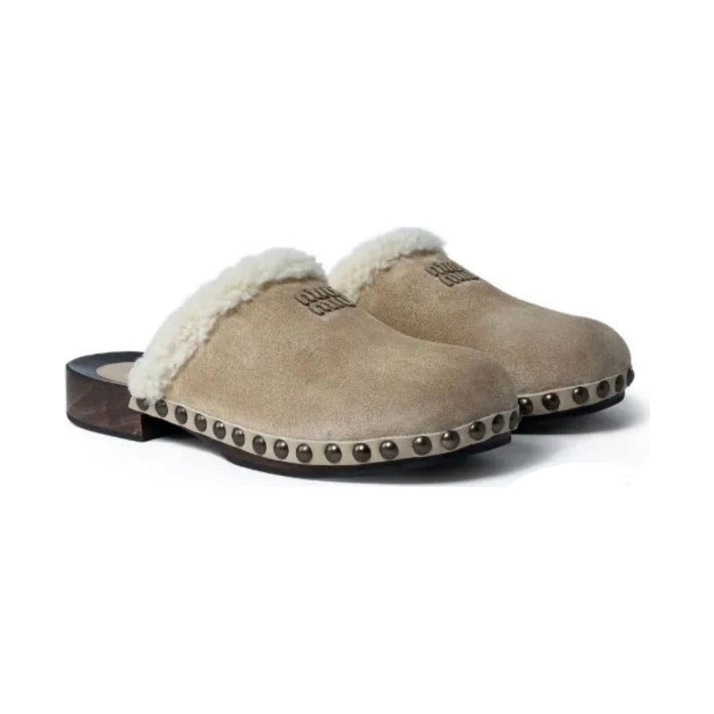 Miu Miu Suede Clog 'Beige' (Women)