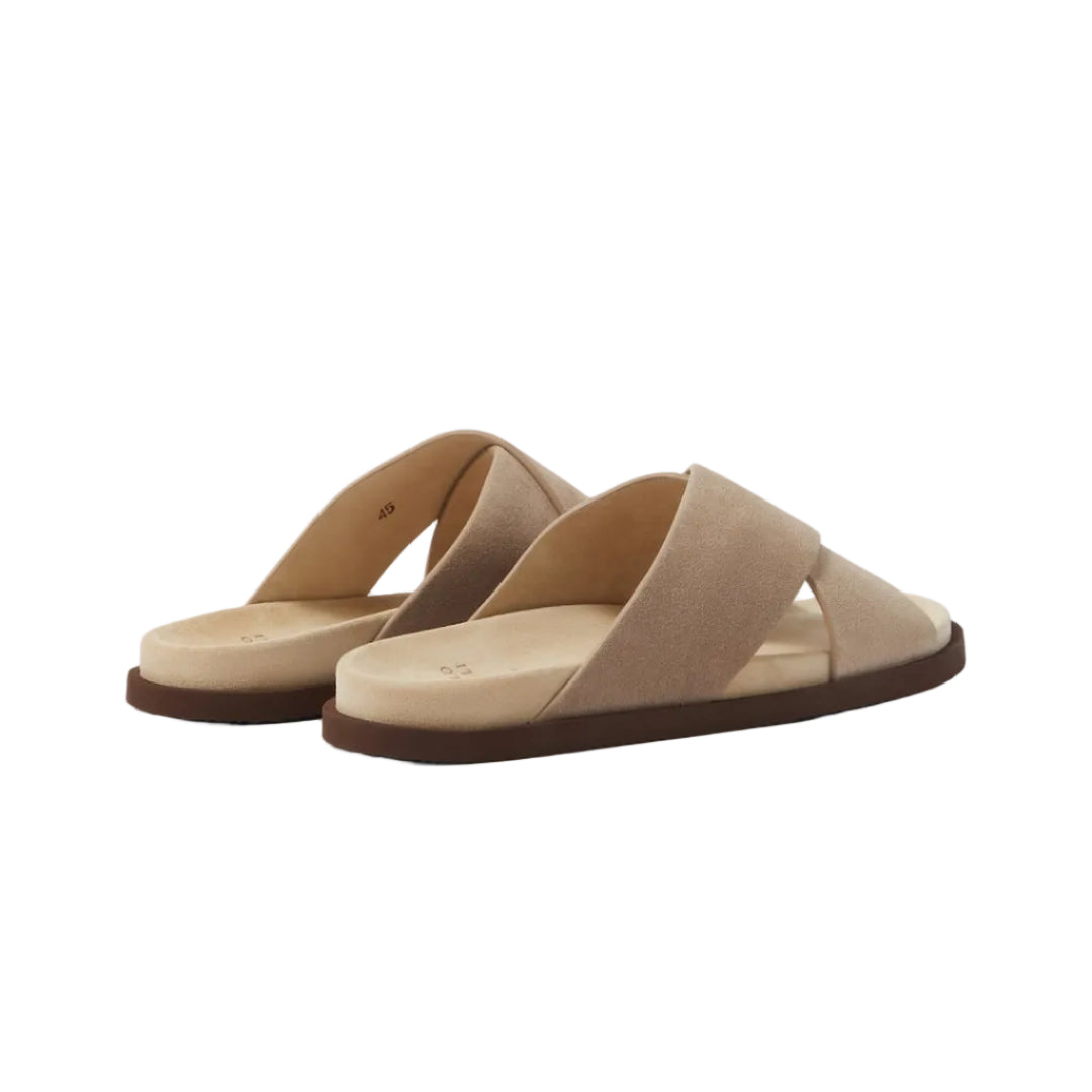 Brunello Cucinelli Crossover Sandal 'Brown Suede' (Men)