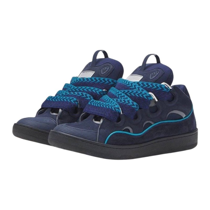 Lanvin Curb Sneaker 'Navy Suede' (Men)