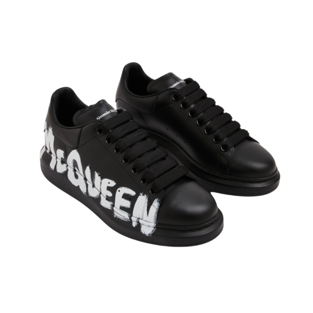 Alexander McQueen Oversized Graffiti 'Black White' (Unisex)