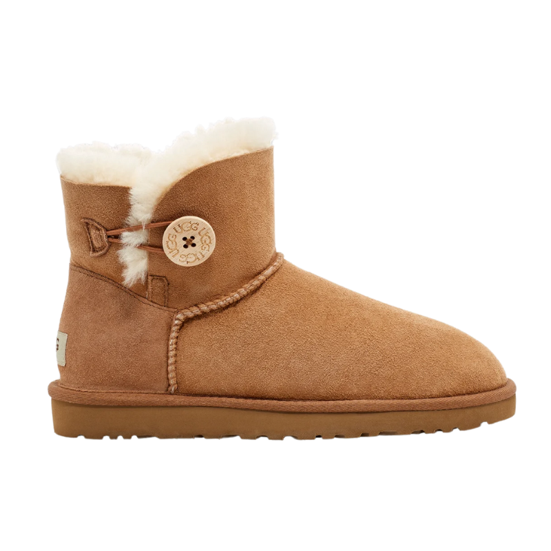 UGG Toddler Mini Bailey Button 'Chestnut' (Kids) 