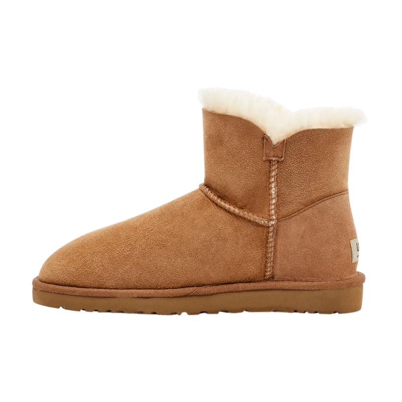 UGG Toddler Mini Bailey Button 'Chestnut' (Kids) 