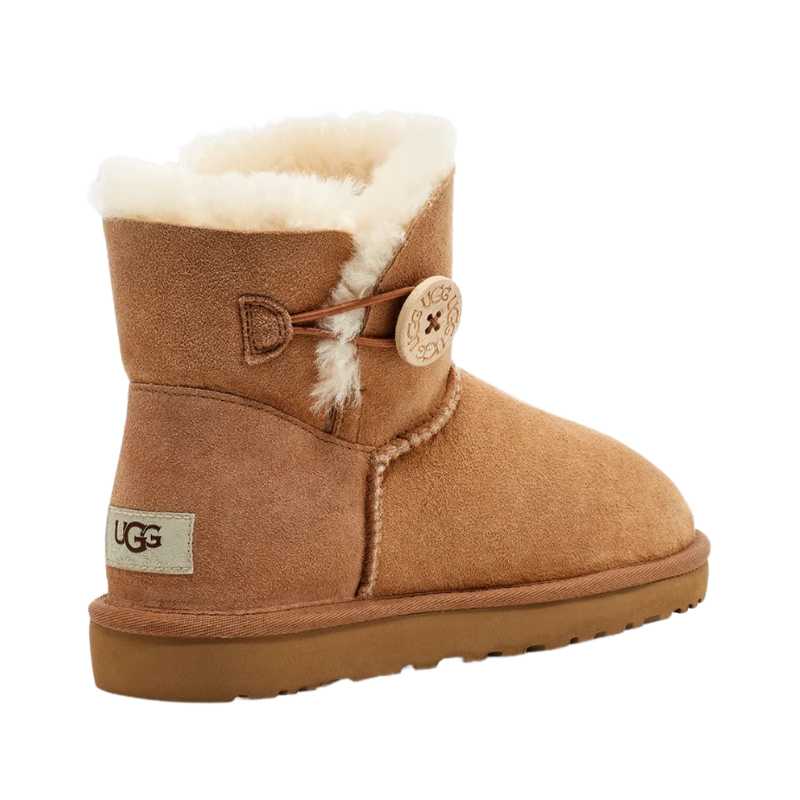 UGG Toddler Mini Bailey Button 'Chestnut' (Kids) 