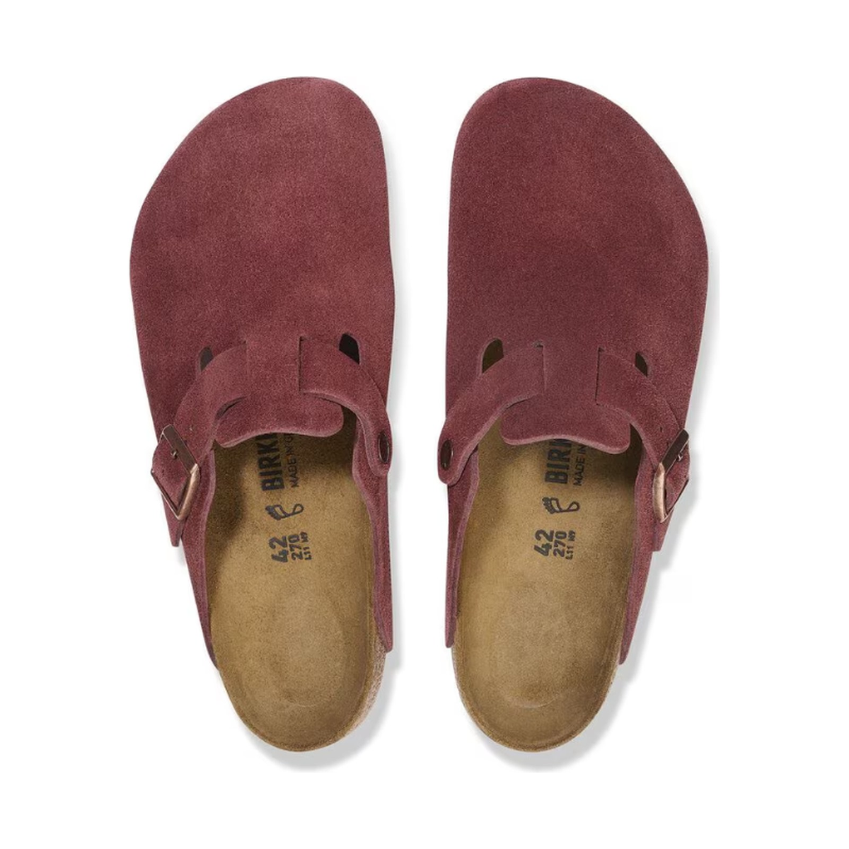 Birkenstock Boston 'Zinfandel Suede' (Unisex)