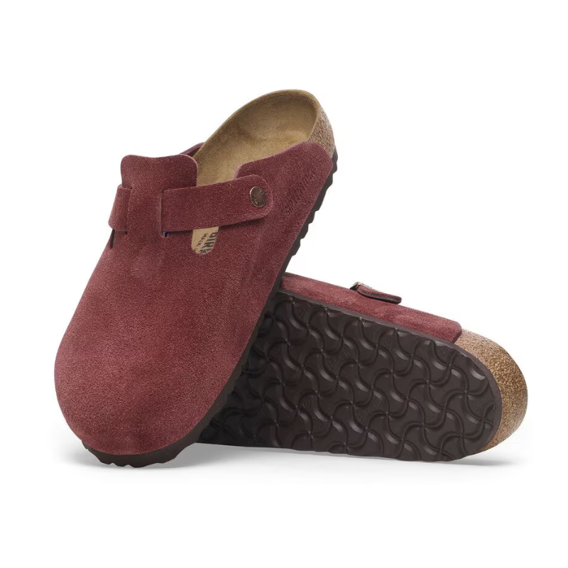 Birkenstock Boston 'Zinfandel Suede' (Unisex)
