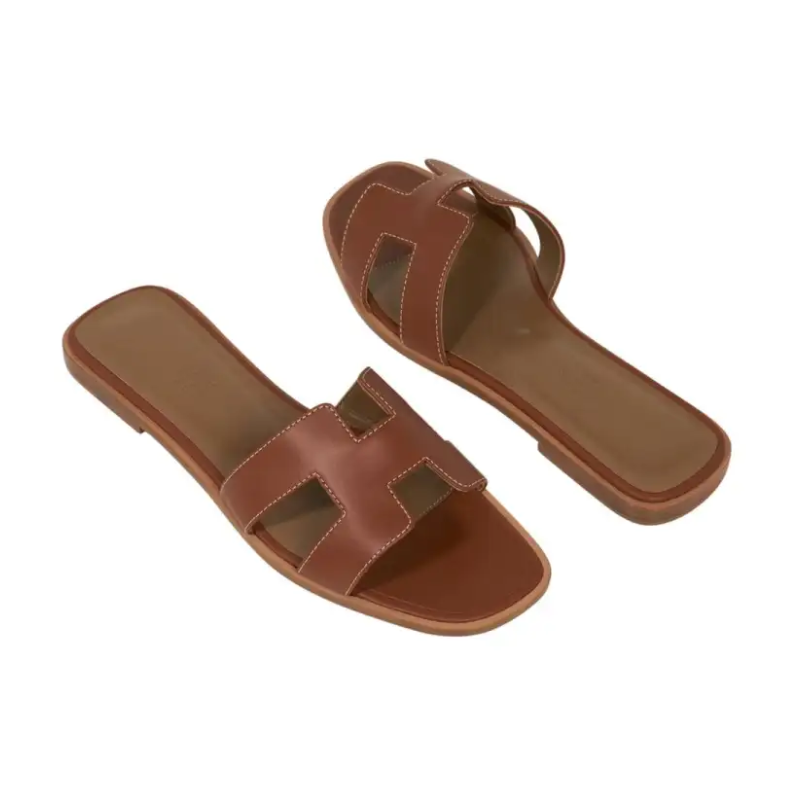 Hermès Oran Sandal 'Gold Box Calfskin' (Women) 
