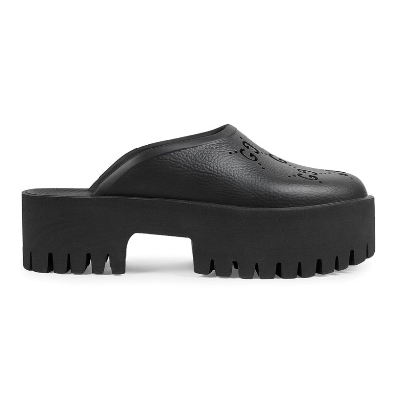 Gucci Perforated GG Platform Mule (Women)