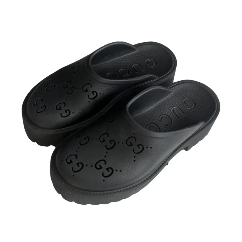 Gucci Perforated GG Platform Mule (Women)
