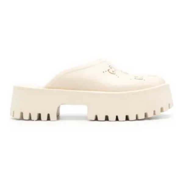 Gucci Perforated GG Platform Mule (Women)