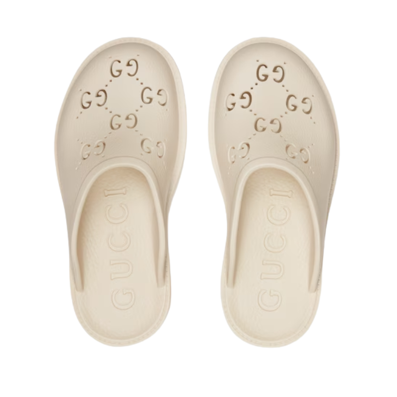 Gucci Perforated GG Platform Mule (Women)