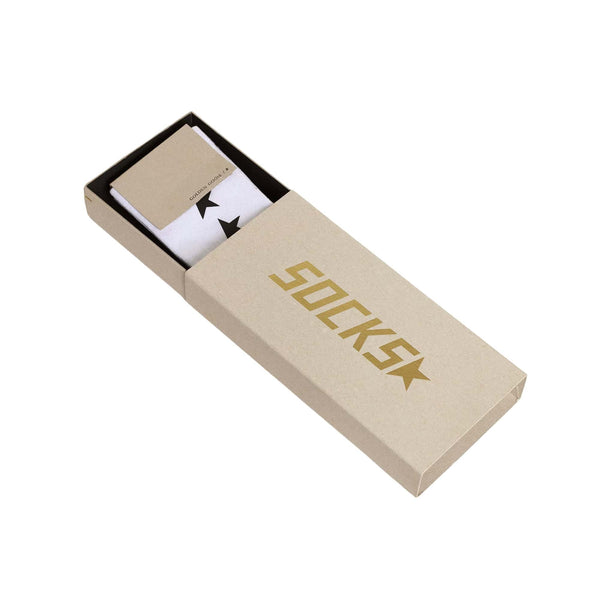 Golden Goose Star Socks 'Worn White Black Stars' (Unisex)