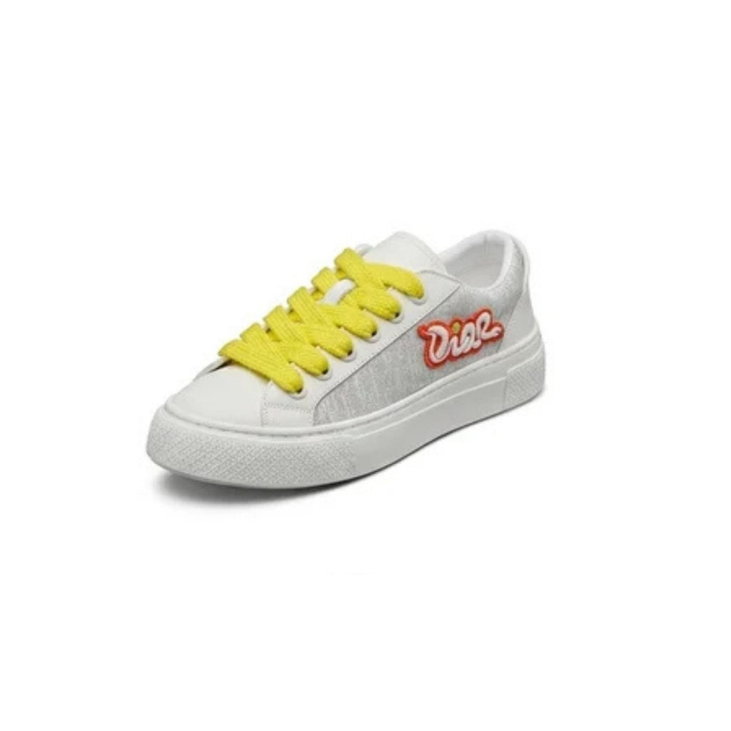 Dior B33 Low Sneaker 'White Suede Yellow Laces' (Men)