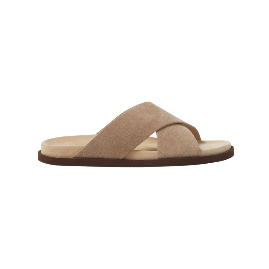 Brunello Cucinelli Crossover Sandal 'Beige Suede' (Men)