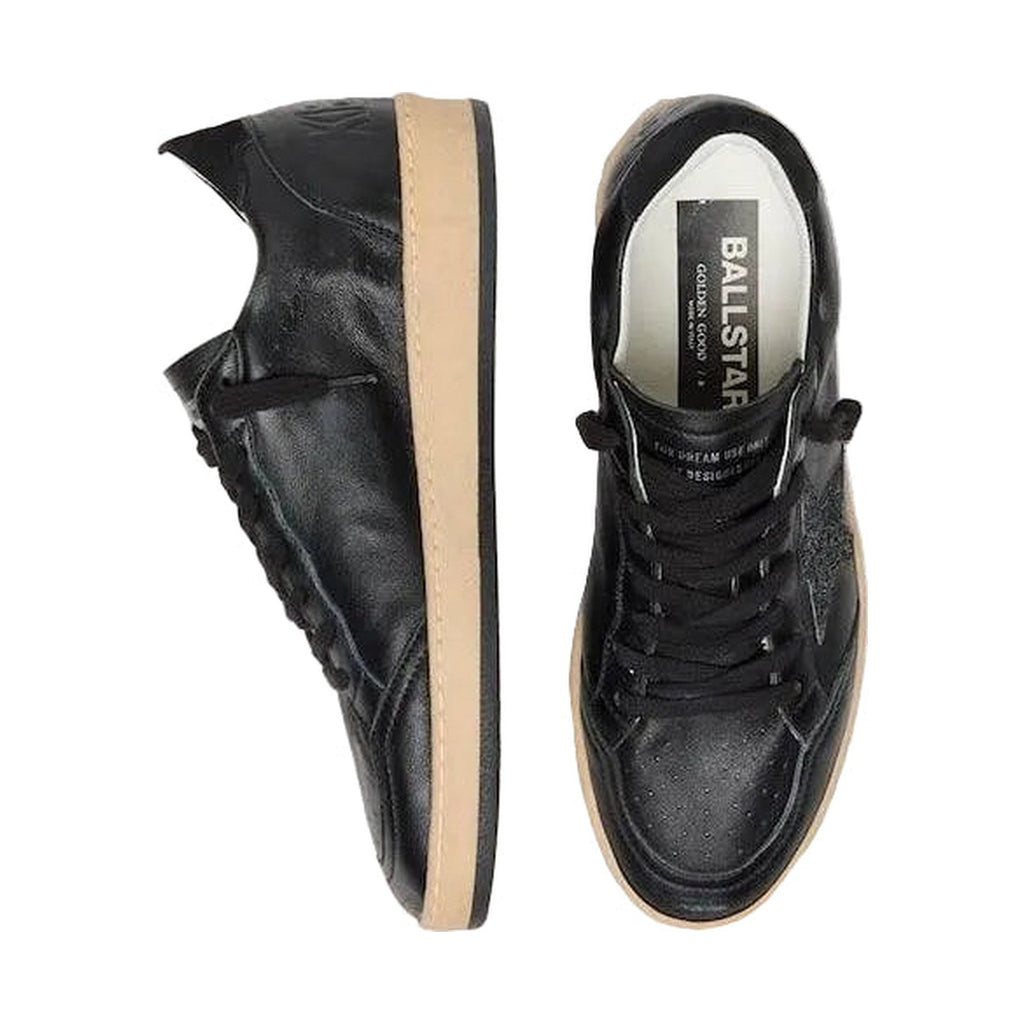 Golden Goose Ball-Star 'Black Nappa Glitter Star' (Women)