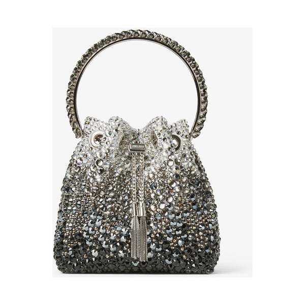 Jimmy Choo Bon Bon Bag 'Black Satin Crystal' (Women)