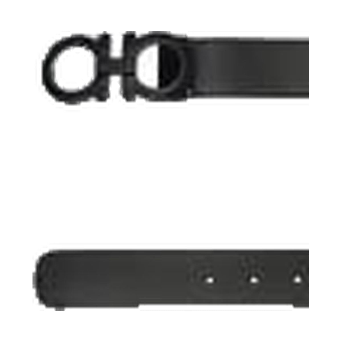 Ferragamo Gancini Leather Belt 'Black' (Unisex)