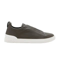 Zegna Triple Stitch™ Sneaker 'Grey Leather' (Men)