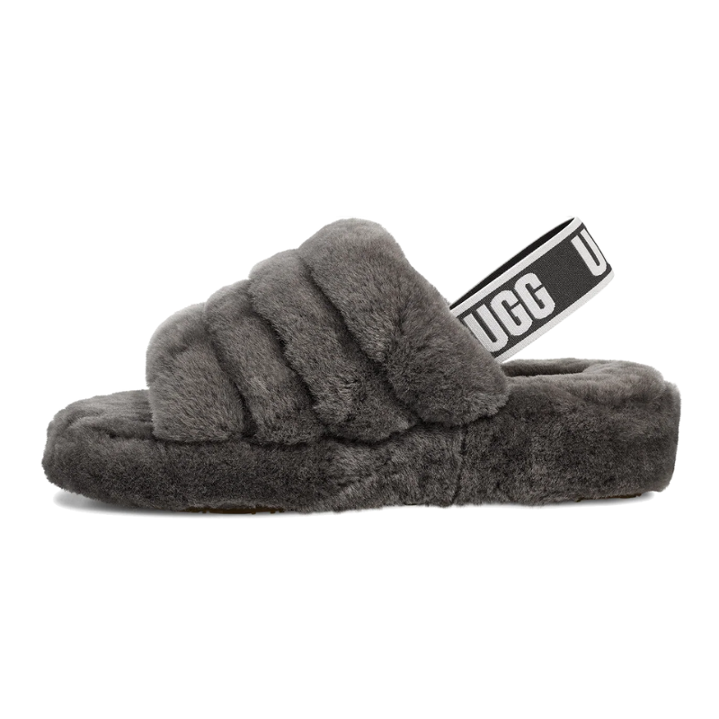 UGG Fluff Yeah Slide 'Charcoal' (Women)