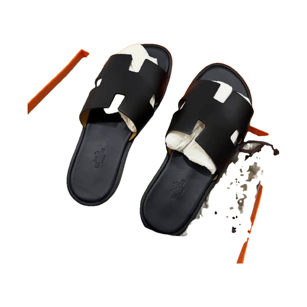 Hermès Izmir Sandal 'Noir Smooth Calfskin' (Men)